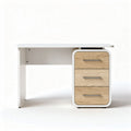 Scrivania bianca con cassetti in legno dimensioni 100 x 50 x 75cm
