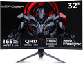 LC-Power Monitor Gaming 32 Pollici Curvo(1500R), QHD 2560x1440, 165Hz, 1ms, VA, HDR, 120% SRGB, FreeSync, Low Blue, Flicker-Free, VESA, HDMI 2.0, DisplayPort 1.2
