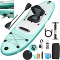 JUMMICO Tavola Sup Gonfiabile, Stand Up Paddling Board, 320 x 80 x 15 cm, Pagaia Stand Up 2-in-1 con Sella Kayak, Pagaia Regolabile e Accessori, Portata 160kg, Ideale per Surf, Pesca e Yoga