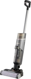 Shark HydroVac, Aspirapolvere e lavapavimenti senza filo con spazzola antimicrobica e liquido multisuperficie neutralizzatore di odori, autopulente, wet  dry, grigio WD210EU