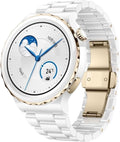 Smart Watch Watch Sports Smart Bluetooth Call Watch (Color : White Dermis 43mm)(White Ceramic 43mm)(White Ceramic 43mm)