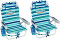 Tommy Bahama Zainetto da spiaggia, confezione da 2 pezzi, in alluminio, verde