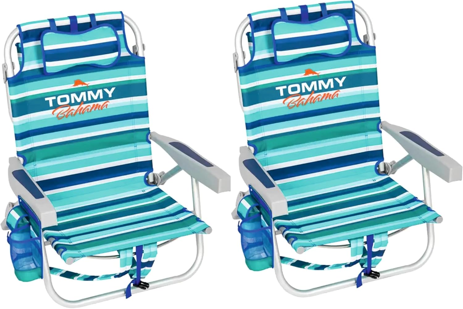 Tommy Bahama Zainetto da spiaggia, confezione da 2 pezzi, in alluminio, verde