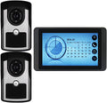 Videocitofono WiFi Campanello Video, 7 Pollici HD Video Doorbell Phone, Audio Bidirezionale Sblocco a Distanza Telecamera Sorveglianza, Vista Notturna a Infrarossi, Impermeabile