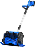 Pala Da Neve Elettrica Senza Fili 1000 W, Spazzaneve Pieghevole Al Litio Spazzole For Cortile E Strada