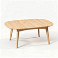 Tavolo in legno di pino ovale 150 x 90 x 75cm per soggiorno moderno