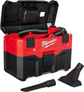 Milwaukee Cordless Lithium-Ion Wet/Dry 0880-20, Aspirapolvere Senza Fili agli ioni di Litio a Secco/Umido, Rosso