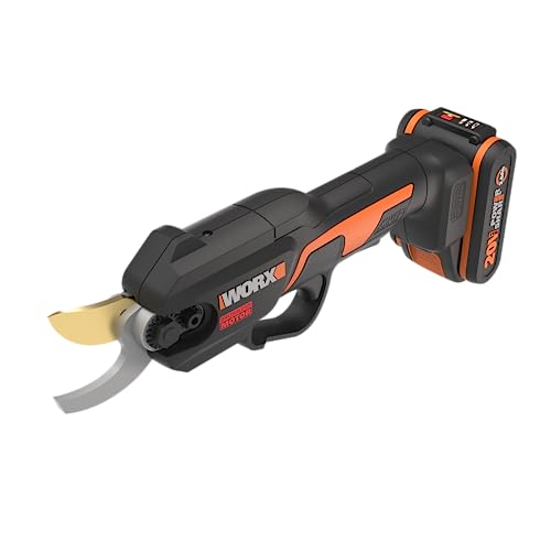 WORX Nitro WG330E   Troncarami a batteria 20 V, taglio senza sforzo grazie all'azionamento elettrico, motore senza spazzole, batteria da 2 Ah e caricatore : Giardino e giardinaggio(Singolo/Con batteria da 2 Ah e caricatore)