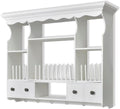vidaXL Pensile a Muro da Cucina in Legno Bianco Armadietto Vetrinetta Credenza
