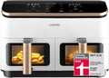 COSORI Airfryer, vincitore del test Stiftung Warentest, friggitrice ad aria calda 2 camere con finestra di visualizzazione, interno in metallo riduce il contatto in plastica