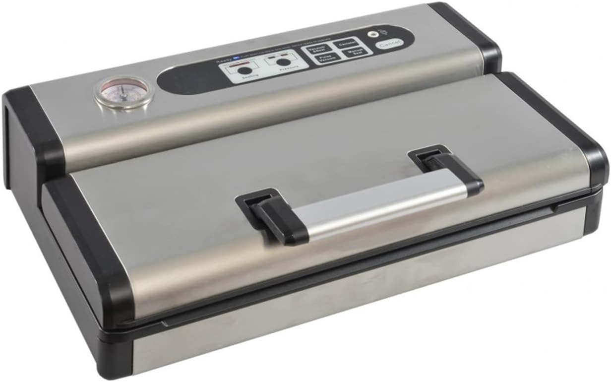 RGV Sottovuoto S30 - Macchina per Sottovuoto in Acciaio con Doppia Pompa, Doppia Saldatura e Pannello Touch Multifunzione