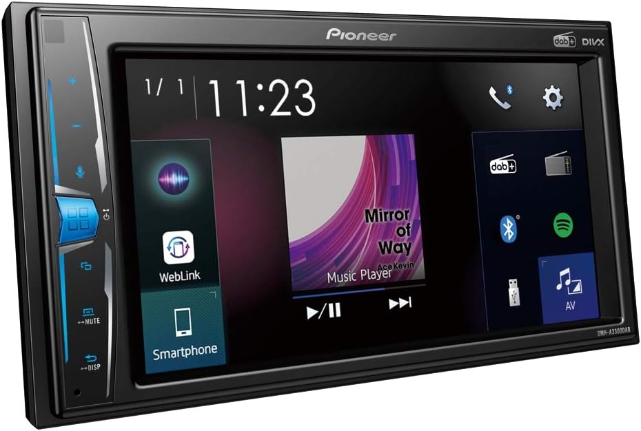 Pioneer DMH-A3300DAB Car AV Screen Double DIN(Nero)
