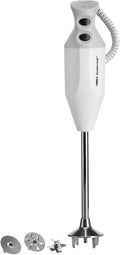 ESGE-Zauberstab P 200 Profi, frullatore a immersione bianco con accessori, fino a 17.000 giri/min, 90860, bianco/grigio