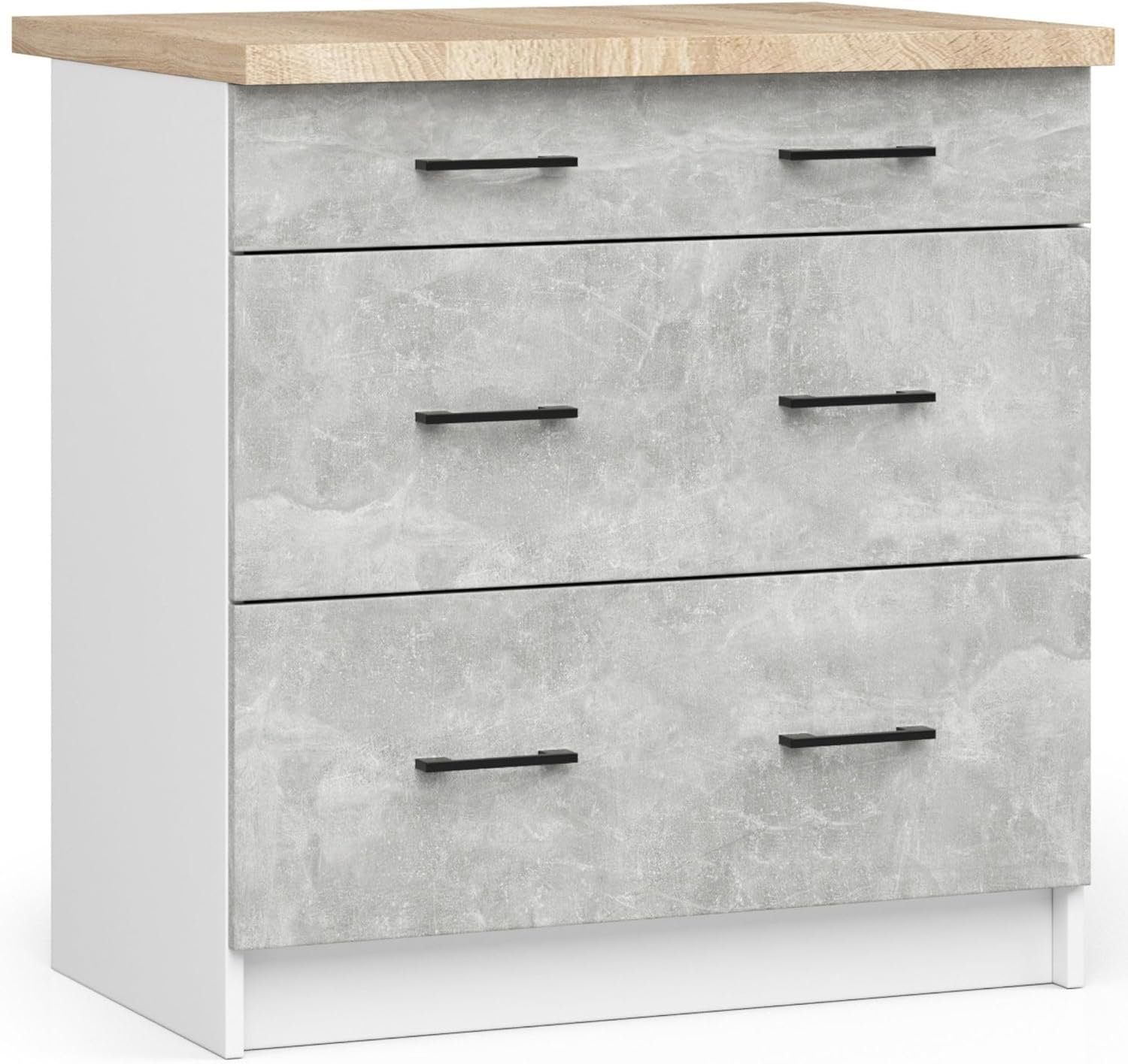 AKORD | Armadi da cucina Olive | Spaziosi | Robusti | Per ogni design | Per una piccola cucina | Per un angolo cottura | Come parte di un set | Bianco e cemento