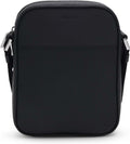 BOSS Pelle borsa a tracolla Highway L Pocket EW Black nero